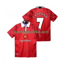Manchester United CANTONA 7 1996 1997 Retro Män Hemma Matchtröja Kortärmad