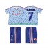 Manchester United CANTONA 7 1990 1992 Retro Barn Borta Matchtröja Kortärmad