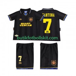 Manchester United CONTONA 7 1993 1994 Retro Barn Borta Matchtröja Kortärmad