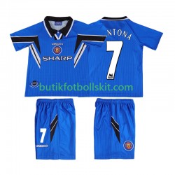 Manchester United CONTONA 7 1996 Retro Barn Tredje Matchtröja 1998 Kortärmad