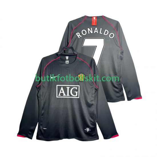 Manchester United Critstiano Ronaldo 7 2007 Retro Män Borta Matchtröja 2008 Långärmad