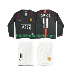 Manchester United GIGGS 11 2007 Retro Barn Borta Matchtröja 2008 Långärmad