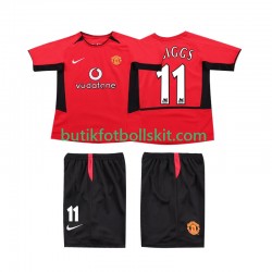 Manchester United GIGGS 11 Retro Barn Hemma Matchtröja 2004 2002 Kortärmad