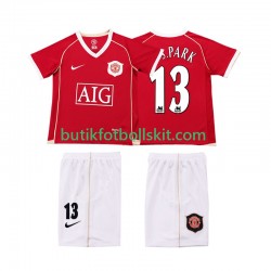 Manchester United J.S.PARK 13 2007 Retro Barn Hemma Matchtröja 2006 Kortärmad