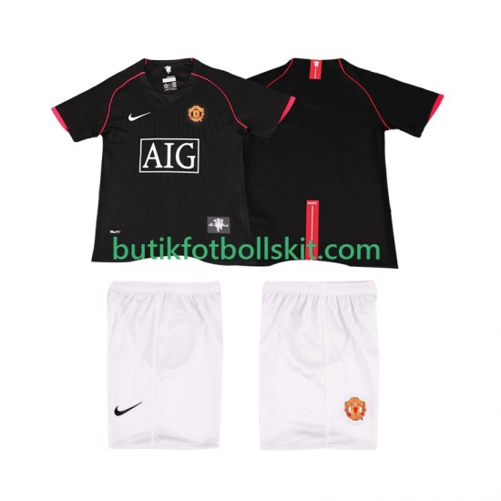 Manchester United 2007 Retro Barn Borta Matchtröja 2008 Kortärmad