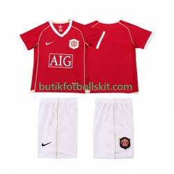 Manchester United 2007 Retro Barn Hemma Matchtröja 2006 Kortärmad