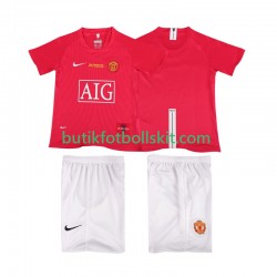Manchester United Champions League 2007 Retro Barn Hemma Matchtröja 2008 Kortärmad