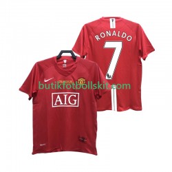 Manchester United RONALDO 7 2007 Retro Män Hemma Matchtröja 2008 Kortärmad