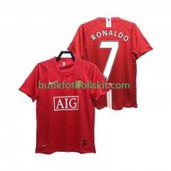Manchester United RONALDO 7 Premier League 2007 Retro Män Hemma Matchtröja 2008 Kortärmad
