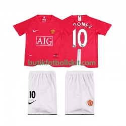 Manchester United ROONEY 10 Premier League 2007 Retro Barn Hemma Matchtröja 2008 Kortärmad