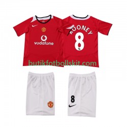 Manchester United ROONEY 8 2005 Retro Barn Hemma Matchtröja 2006 Kortärmad