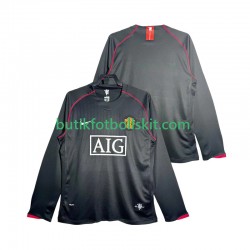 Manchester United 2007 Retro Män Borta Matchtröja 2008 Långärmad
