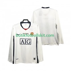 Manchester United Champions League 2009 Retro Män Borta Matchtröja 2008 Långärmad