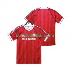 Manchester United 1990 1992 Retro Män Hemma Matchtröja Kortärmad