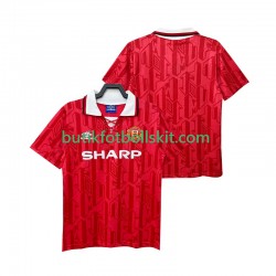 Manchester United 1992 1994 Retro Män Hemma Matchtröja Kortärmad