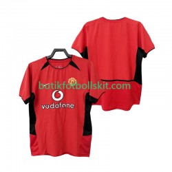 Manchester United Retro Män Hemma Matchtröja 2004 2002 Kortärmad