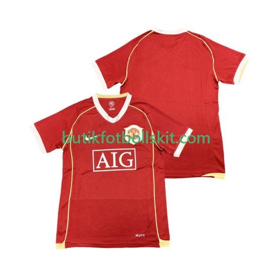 Manchester United 2007 Retro Män Hemma Matchtröja 2006 Kortärmad