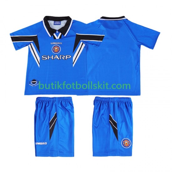Manchester United 1996 Retro Barn Tredje Matchtröja 1998 Kortärmad