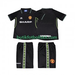 Manchester United Retro Barn Tredje Matchtröja 1999 1998 Kortärmad