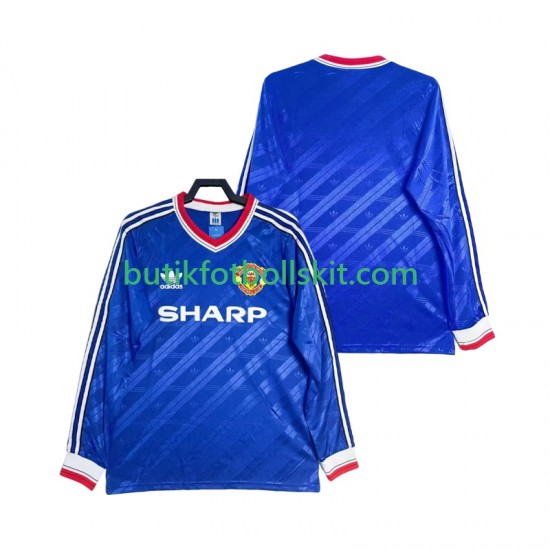 Manchester United 1986 1988 Retro Män Tredje Matchtröja Långärmad