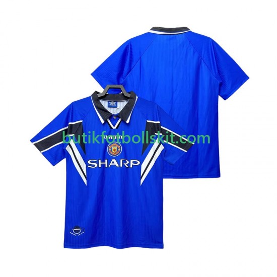Manchester United 1996 Retro Män Tredje Matchtröja 1998 Kortärmad