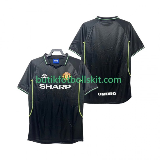 Manchester United Retro Män Tredje Matchtröja 1999 1998 Kortärmad