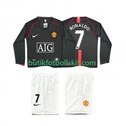 Manchester United Ronaldo 7 2007 Retro Barn Borta Matchtröja 2008 Långärmad