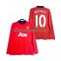 Manchester United Rooney 10 2013 2014 Retro Män Hemma Matchtröja Långärmad