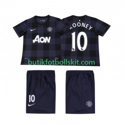 Manchester United Rooney 10 2013 2014 Retro Barn Borta Matchtröja Kortärmad