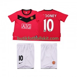 Manchester United Rooney 10 2009 Retro Barn Hemma Matchtröja 2010 Kortärmad