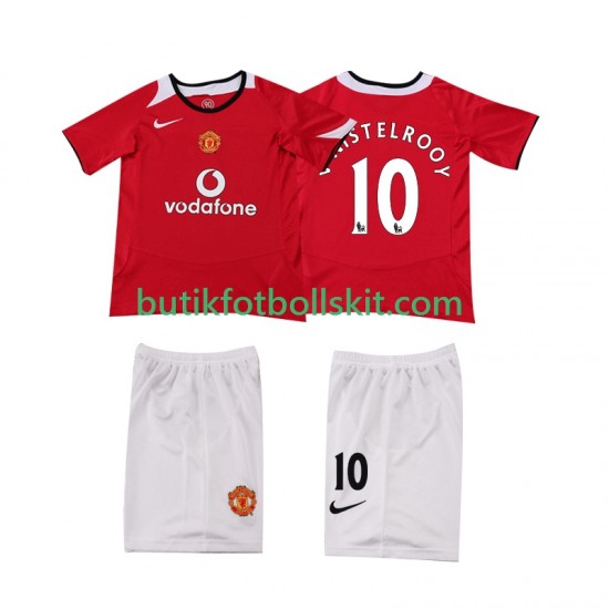 Manchester United Ruud van Nistelrooy 2005 Retro Barn Hemma Matchtröja 2006 Kortärmad