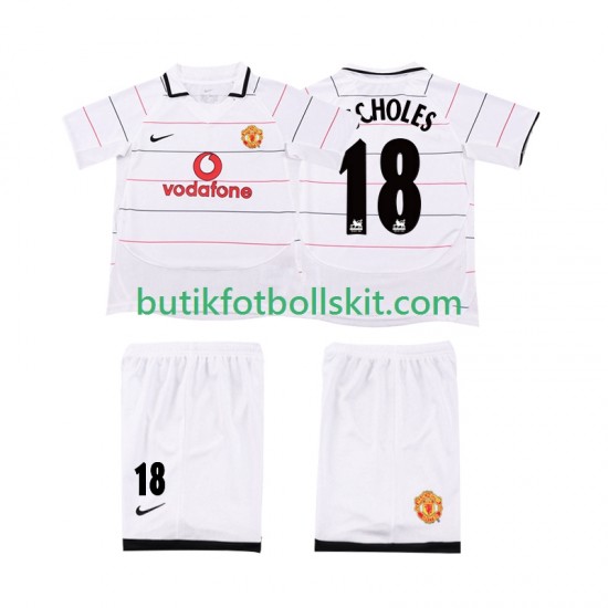 Manchester United SCHOLES 18 2003 Retro Barn Tredje Matchtröja 2006 Kortärmad
