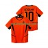 Nederländerna BERGKAMP 10 Retro Män Hemma Matchtröja 2002 Kortärmad