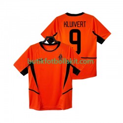 Nederländerna KLUIVERT 9 Retro Män Hemma Matchtröja 2002 Kortärmad