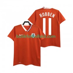 Nederländerna ROBBEN 11 Retro Män Hemma Matchtröja 2008 Kortärmad