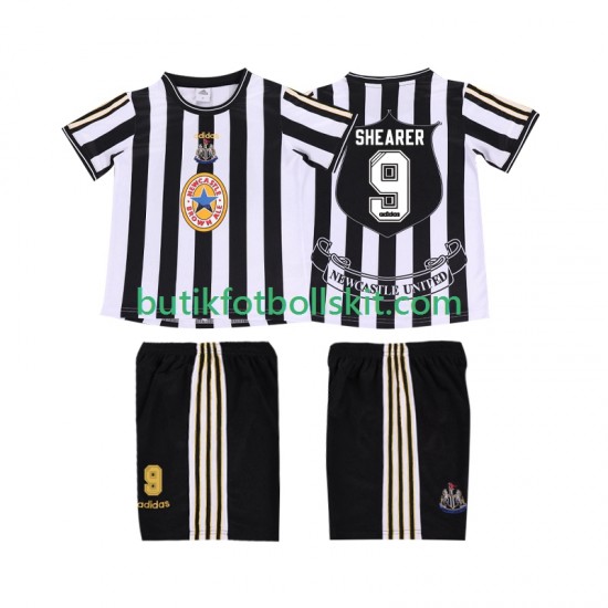 Newcastle United SHEARER 9 1997 Retro Barn Hemma Matchtröja 1999 Kortärmad
