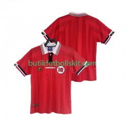Norge Retro Män Hemma Matchtröja 1998 Kortärmad