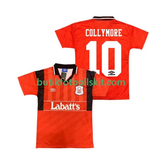 Nottingham Forest COLLYMORE 10 1994 1995 Retro Män Hemma Matchtröja Kortärmad