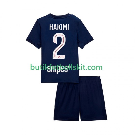 Paris Saint-Germain Hakimi 2 Barn Hemma Matchtröja 2025/26 Kortärmad