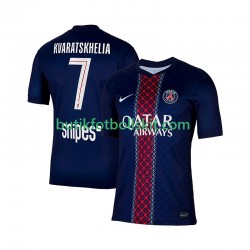 Paris Saint-Germain Khvicha Kvaratskhelia 7 Män Hemma Matchtröja 2025/26 Kortärmad