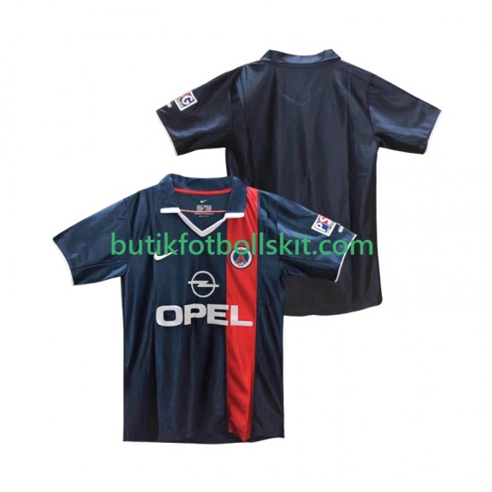 Paris Saint-Germain 2001 Retro Män Hemma Matchtröja 2002 Kortärmad