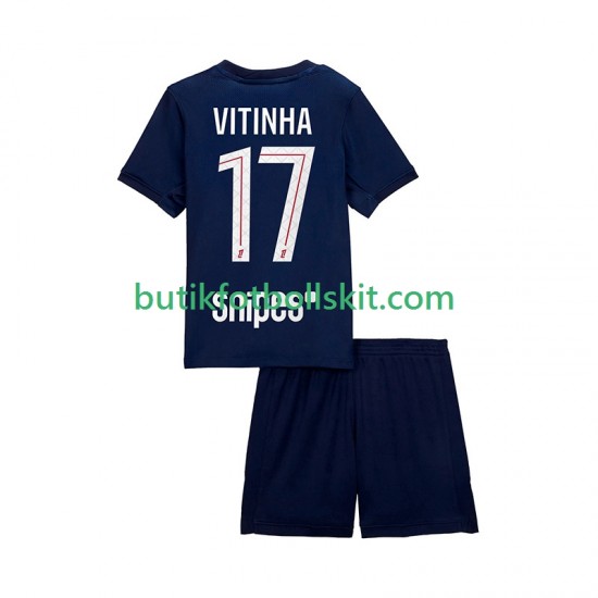 Paris Saint-Germain Vitinha 17 Barn Hemma Matchtröja 2025/26 Kortärmad