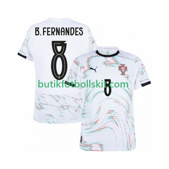 Portugal Bruno Fernandes 8 Män Borta Matchtröja 2025/26 Kortärmad