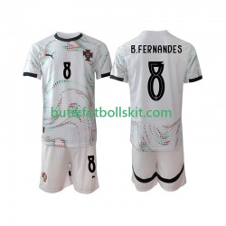 Portugal Bruno Fernandes 8 Barn Borta Matchtröja 2025/26 Kortärmad