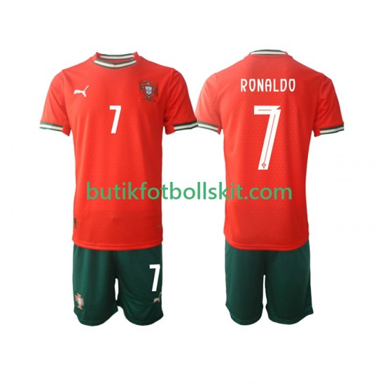 Portugal Cristiano Ronaldo 7 Barn Hemma Matchtröja 2025 Kortärmad