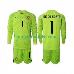 Portugal Diogo Costa 1 Målvakt Barn Hemma Matchtröja 2025 Långärmad