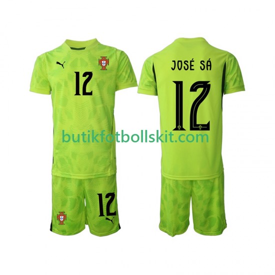 Portugal Jose Sa 12 Målvakt Barn Hemma Matchtröja 2025 Kortärmad