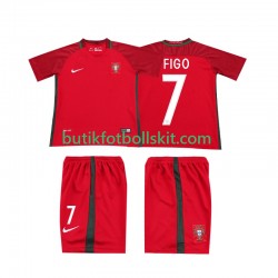 Portugal FIGO 7 2016 Retro Barn Hemma Matchtröja Kortärmad