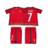 Portugal FIGO 7 2016 Retro Barn Hemma Matchtröja Kortärmad