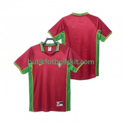 Portugal Retro Män Hemma Matchtröja 1998 Kortärmad